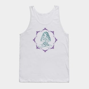 Mandala Meditation - Aqua Violet Tank Top